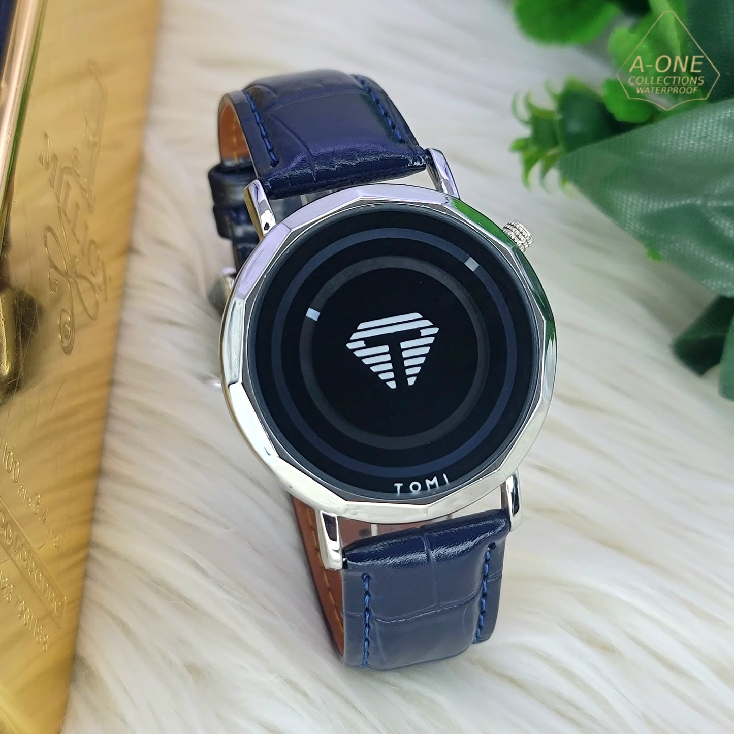 Aa1 TOMI Stylish Watch For boys and girls, leather strap ,random dial With box