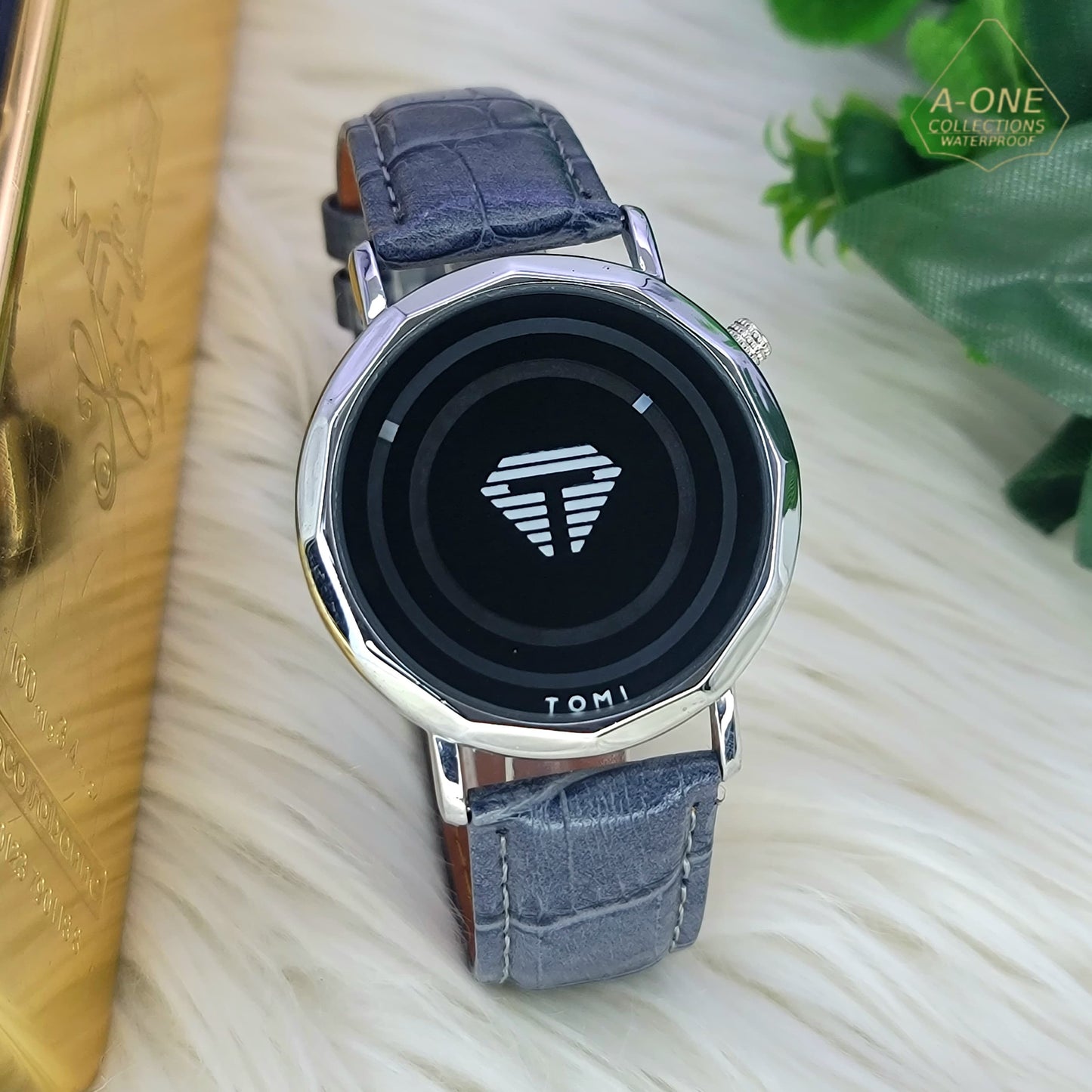 Aa1 TOMI Stylish Watch For boys and girls, leather strap ,random dial With box
