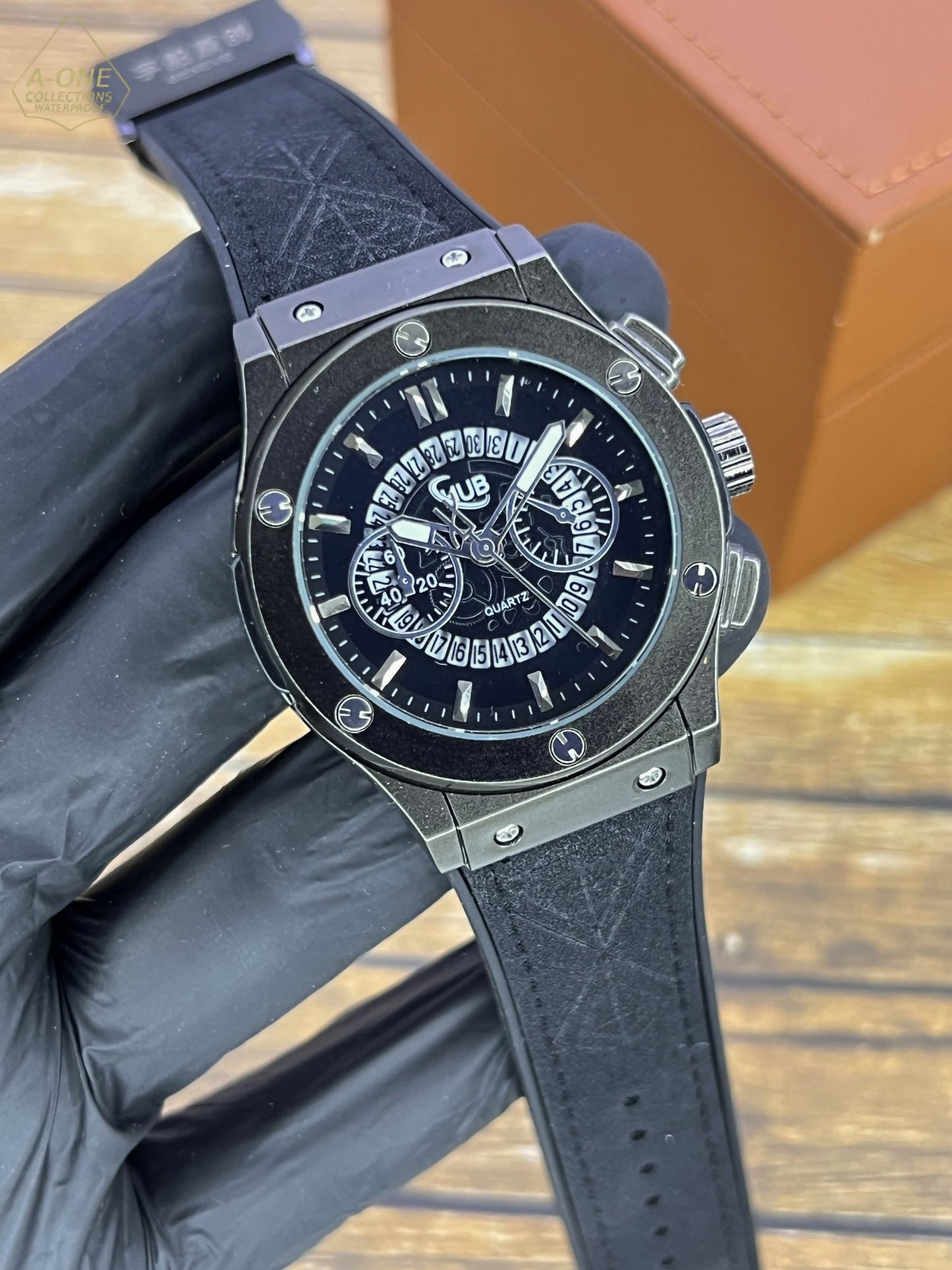 AA1 Hublot Stylish Watch - Black