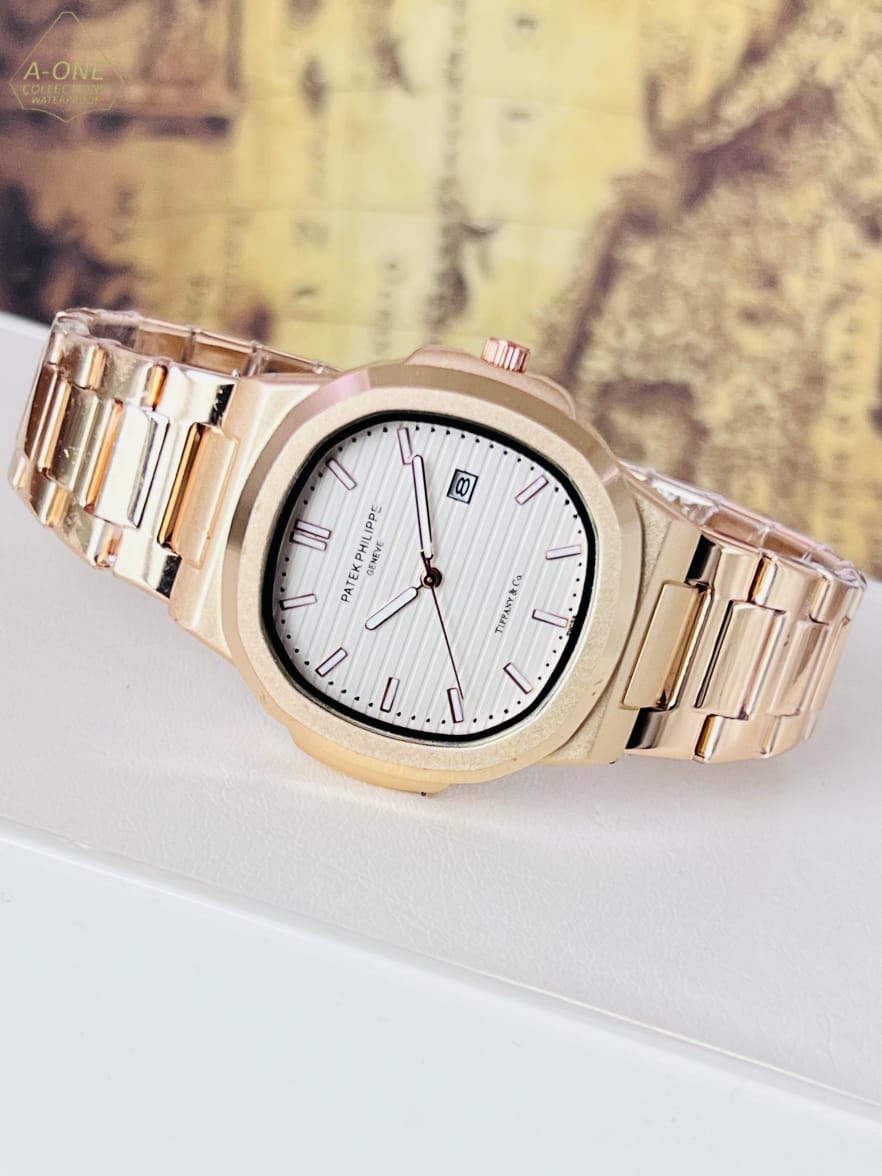 AA1 Patek Philippe Copper Analog Date Working Watch Without Box
