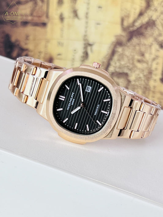 AA1 Patek Philippe Copper Analog Date Working Watch Without Box