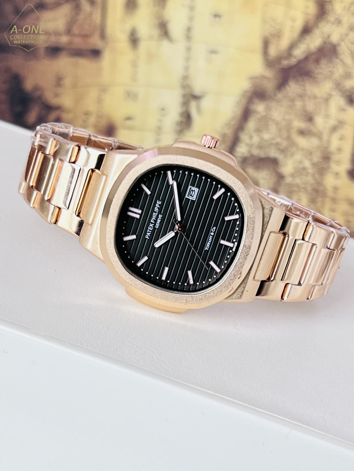 AA1 Patek Philippe Copper Analog Date Working Watch Without Box