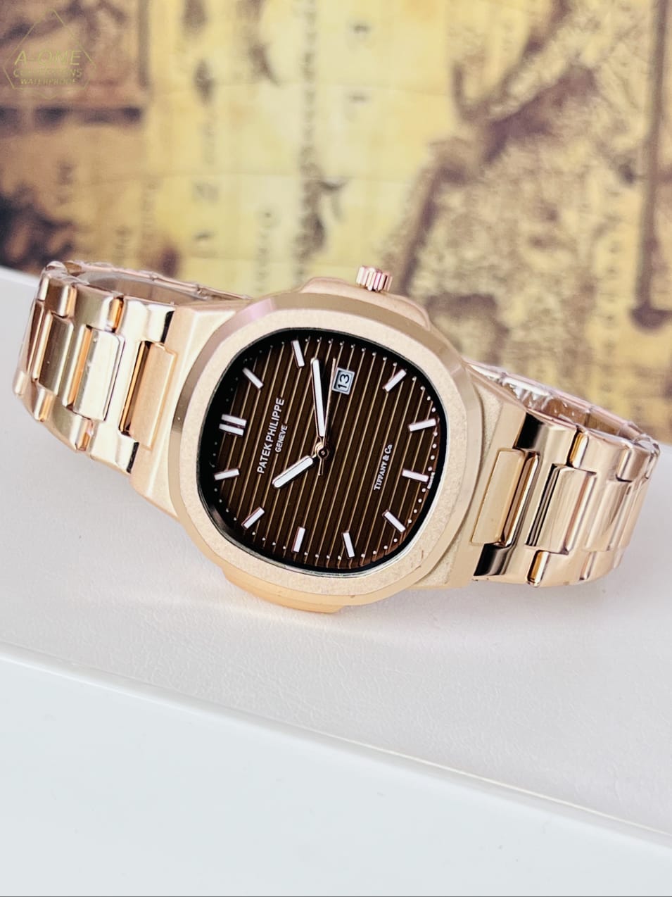AA1 Patek Philippe Copper Analog Date Working Watch Without Box