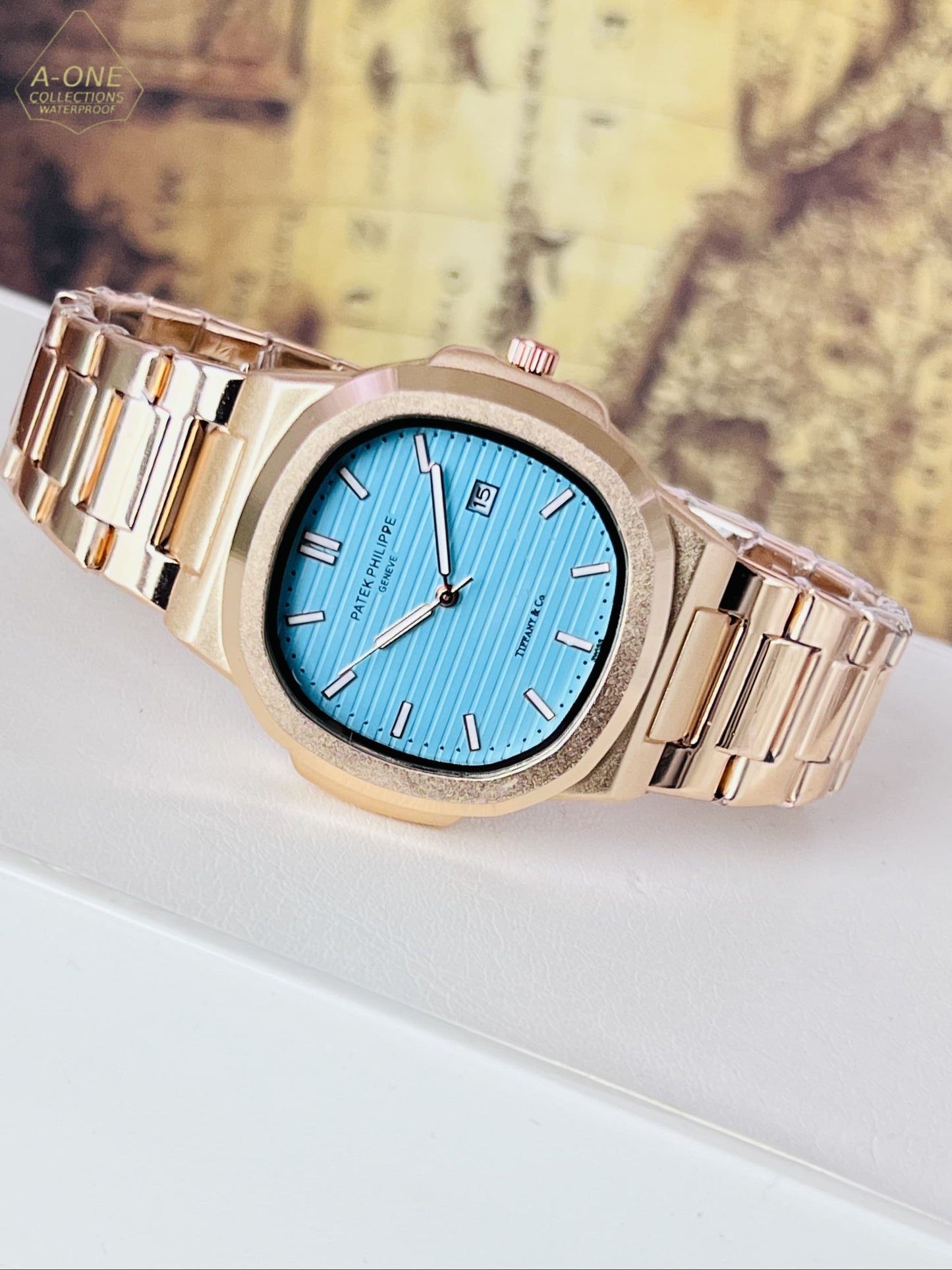 AA1 Patek Philippe Copper Analog Date Working Watch Without Box