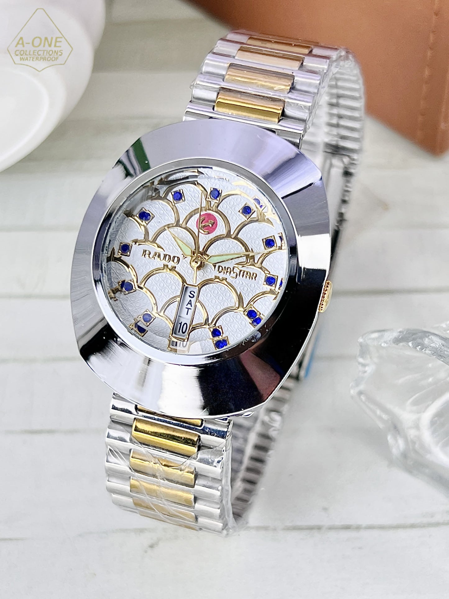 AA1 RADO Analog Date Working Watch  Chain style  strap without Box