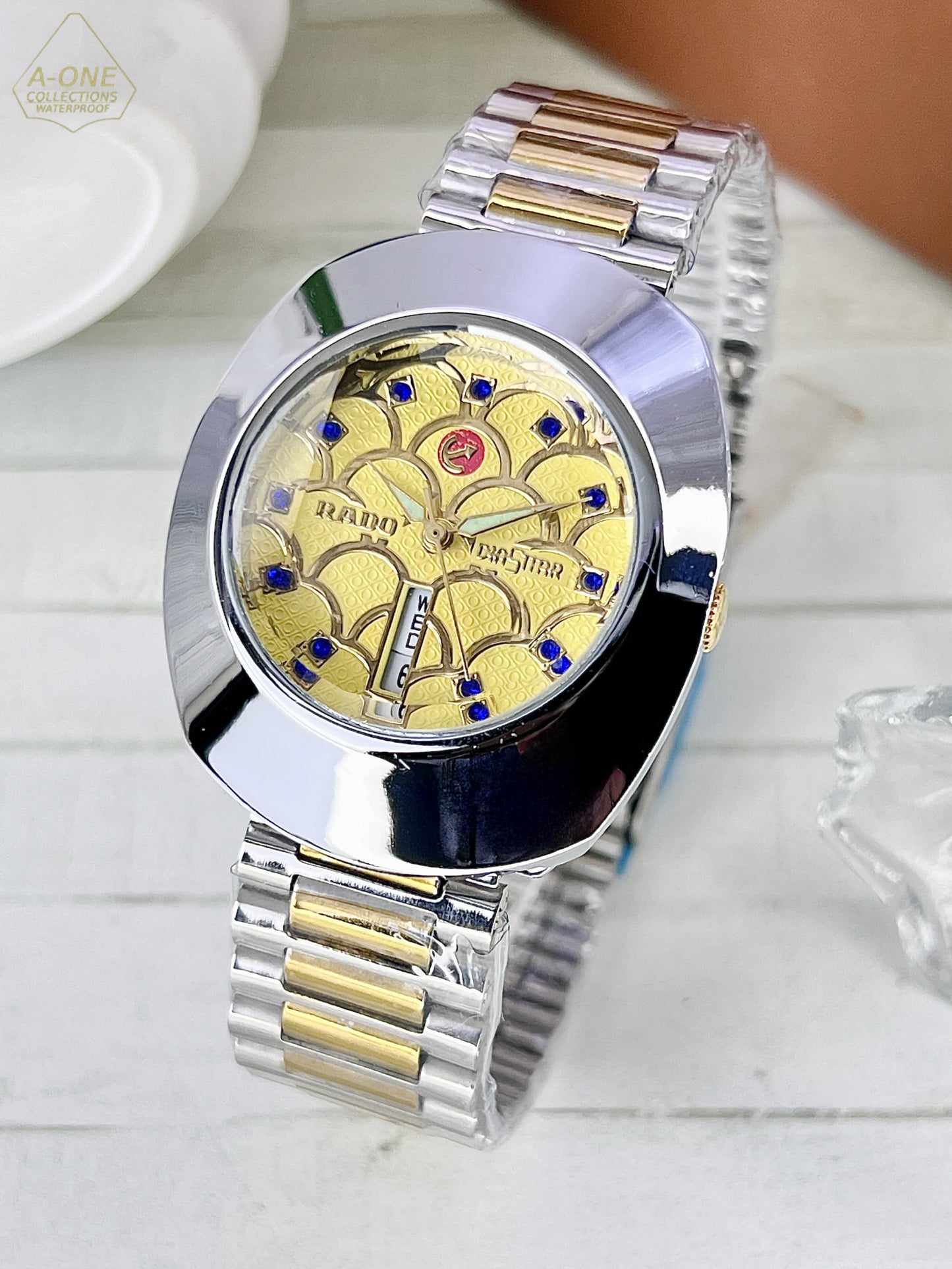 AA1 RADO Analog Date Working Watch  Chain style  strap without Box