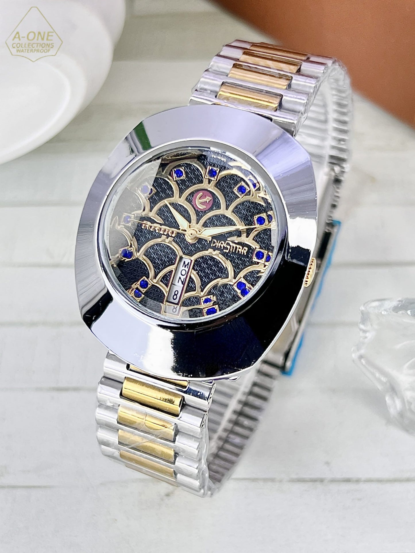 AA1 RADO Analog Date Working Watch  Chain style  strap without Box