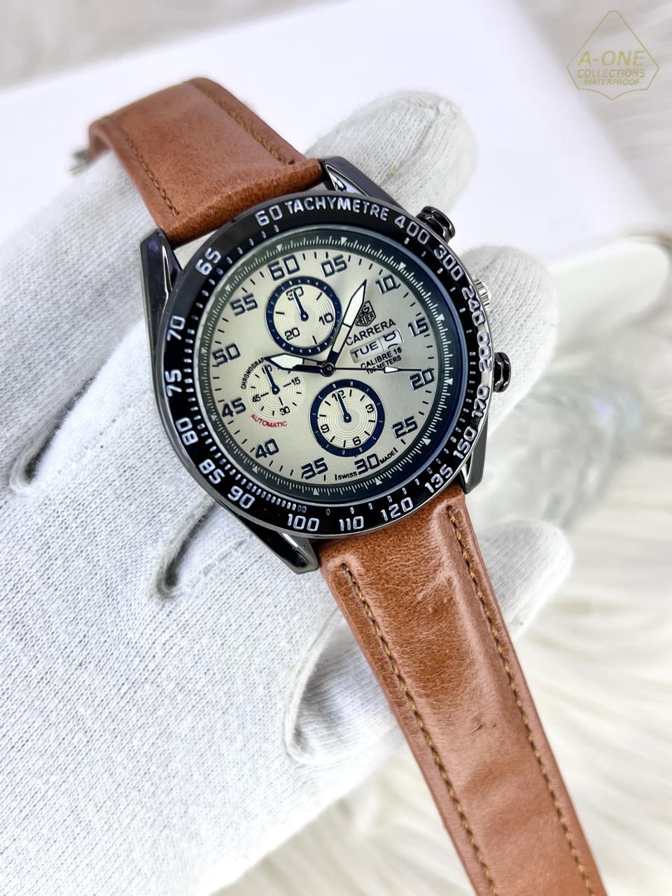 PREMIUM STRAP WATCH DAY AND DATE WORKING